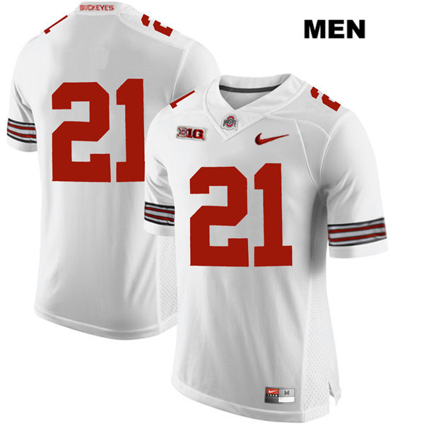 Ohio State Buckeyes Men's Marcus Williamson #21 White Authentic Nike No Name College NCAA Stitched Football Jersey OJ19L12ZR